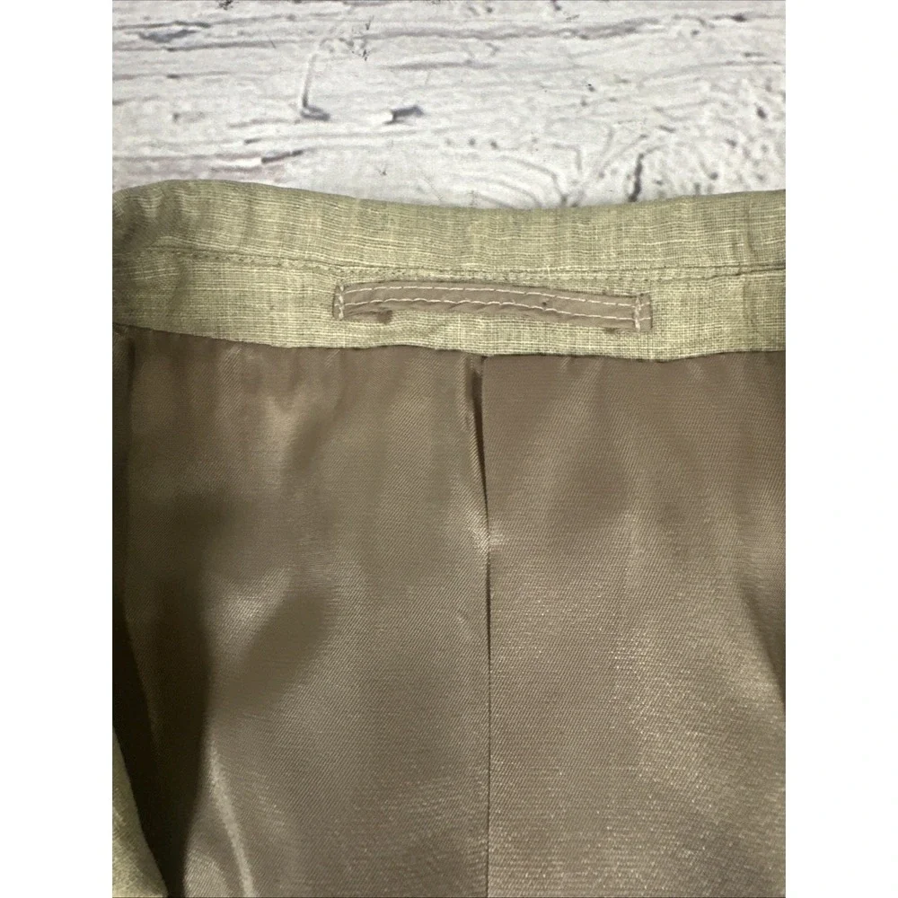 Kenneth Roberts Platinum Tan/Taupe Safari Style Jacket Men's XL Linen Blend